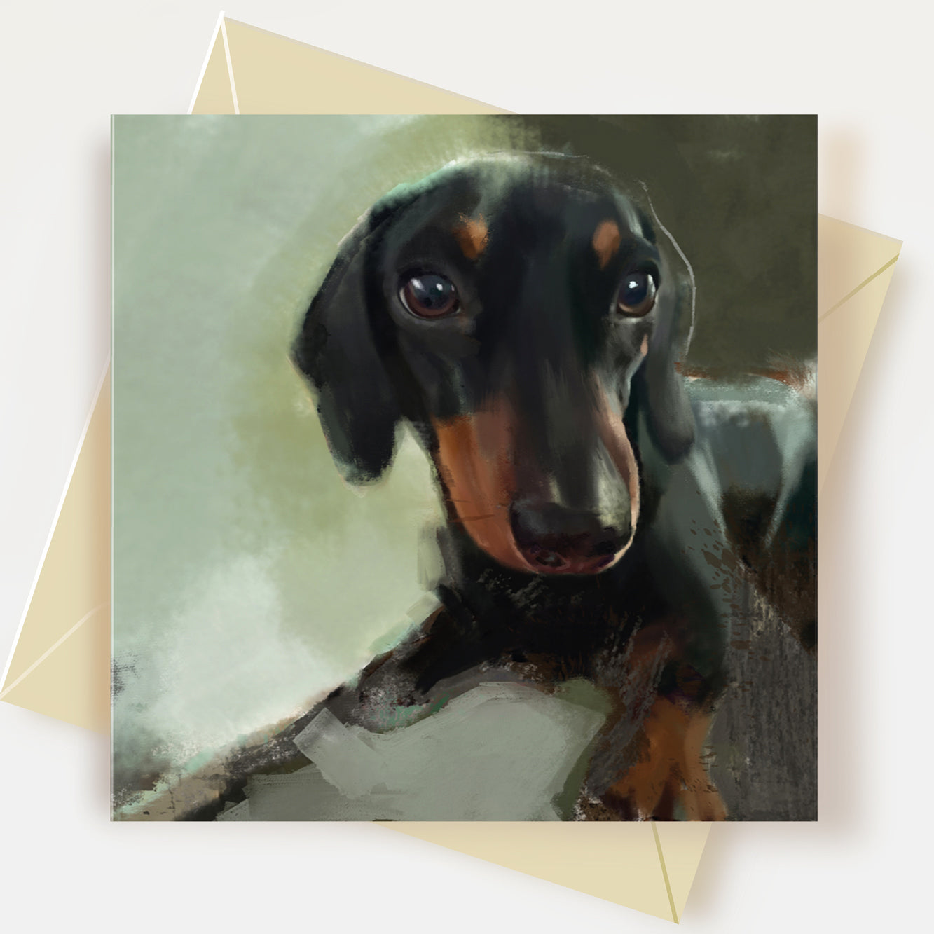 Miniature Dachshund Dog Greeting Card