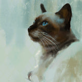 Siamese Blue Cat Print