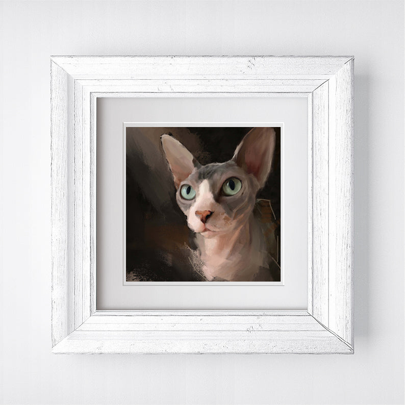 Sphynx Cat Print