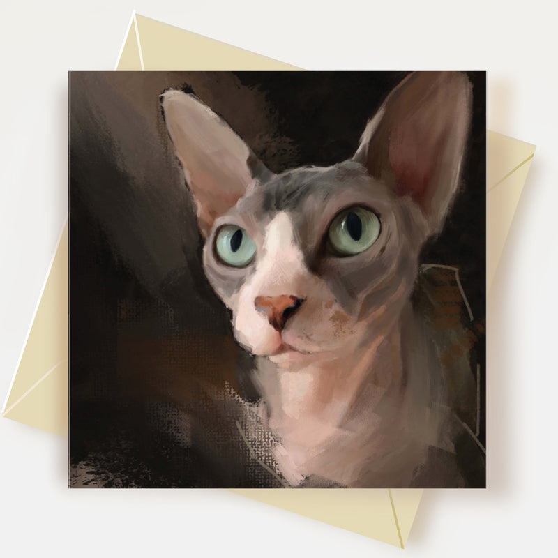 Sphynx Cat Greeting Card