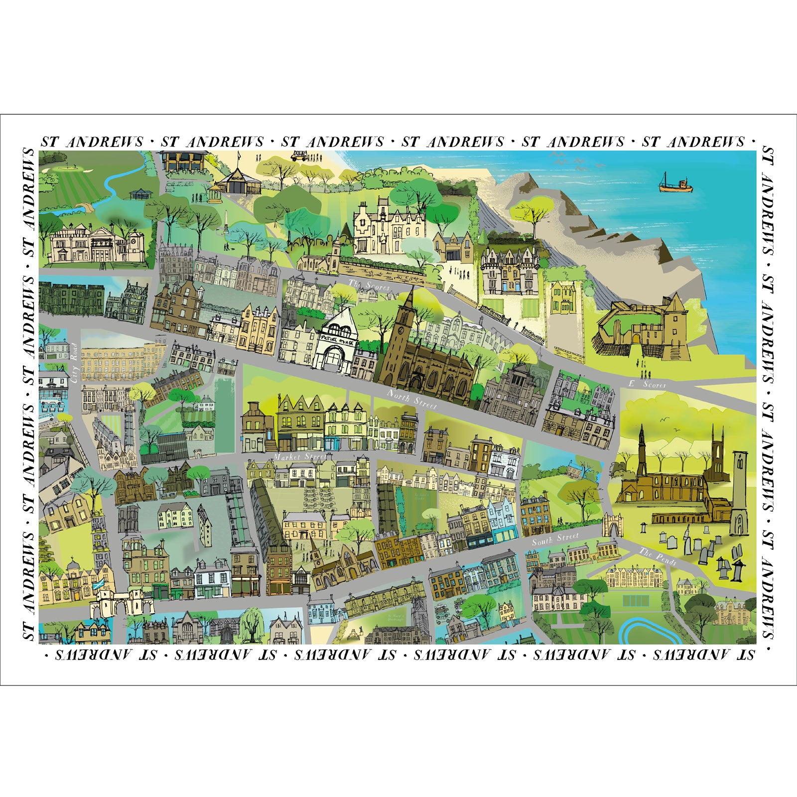 St Andrews Greeting Card