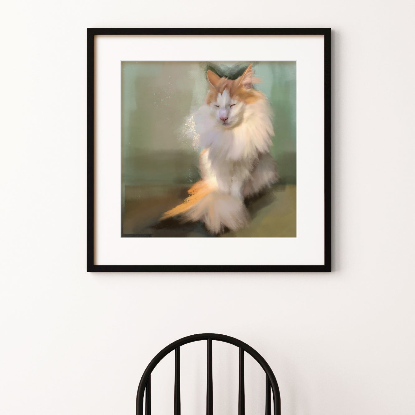 Skogkatt Cat Print