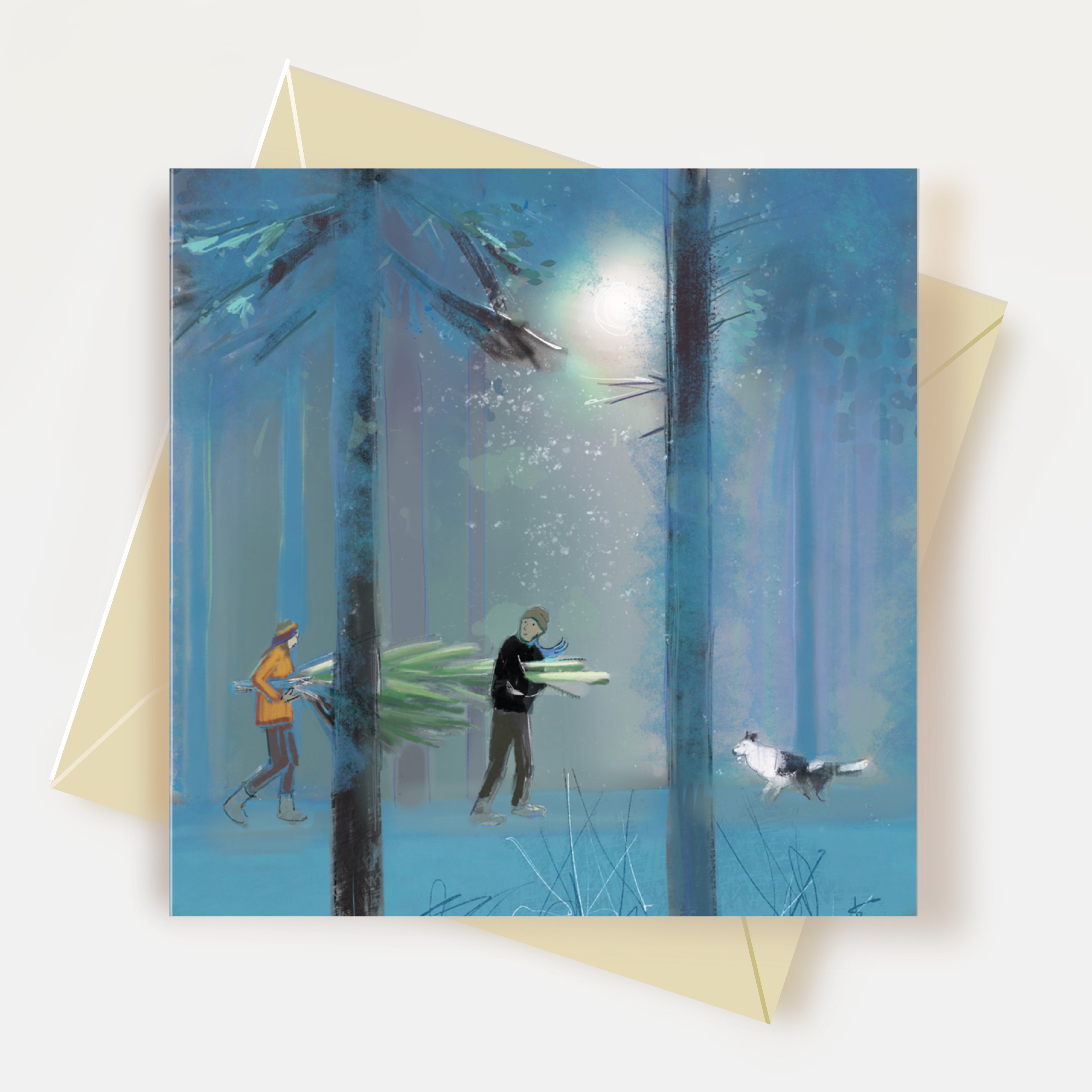 Tree Hunters Greeting Card