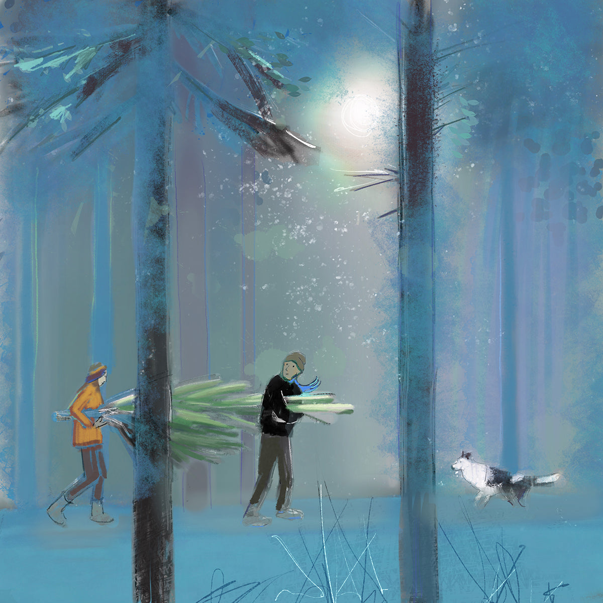 Tree Hunters Greeting Card