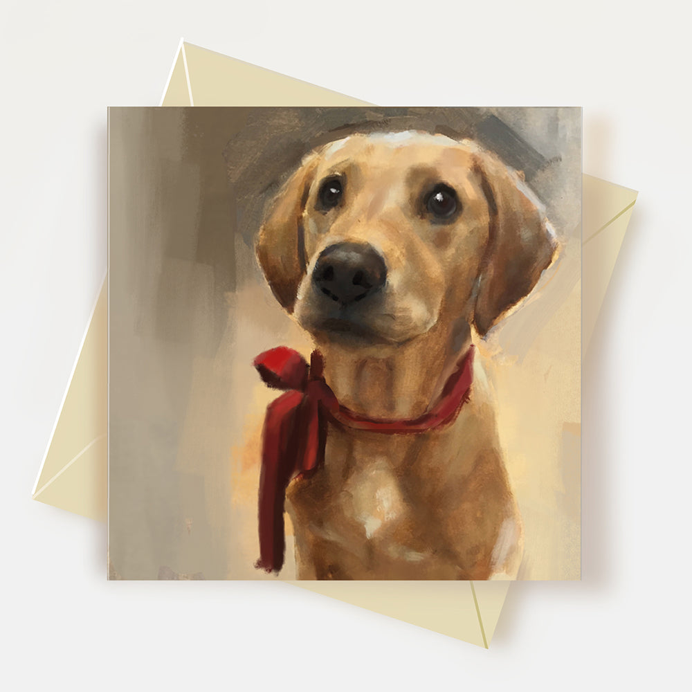 Yellow Labrador Greeting Card