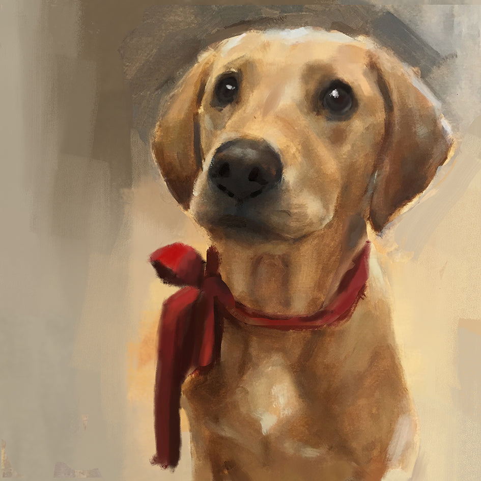 Yellow Labrador Greeting Card