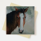 Bay Horse Greeting Card