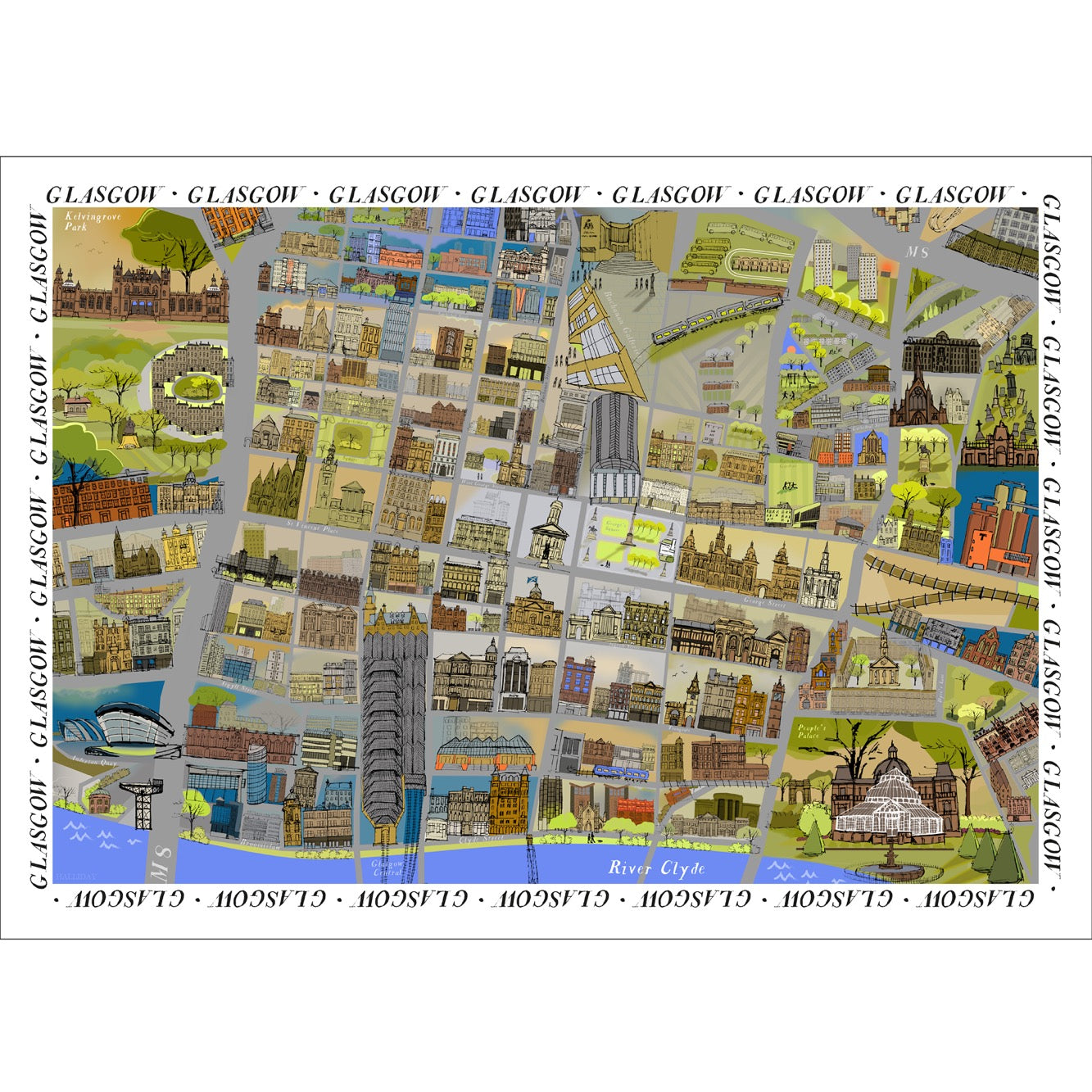 Glasgow Print