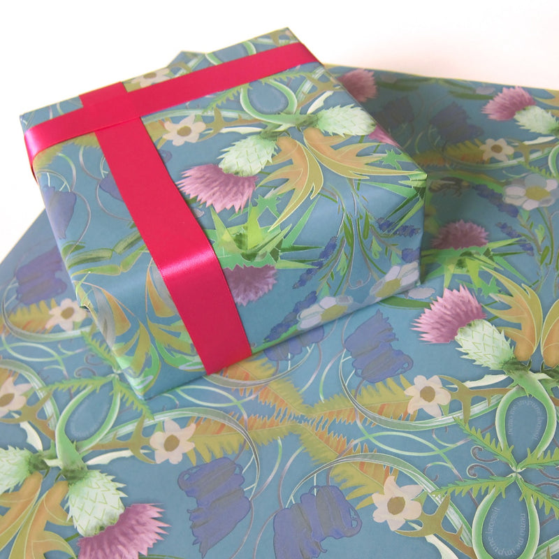 Scottish Thistle Wrapping Paper