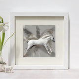 White Horse Print