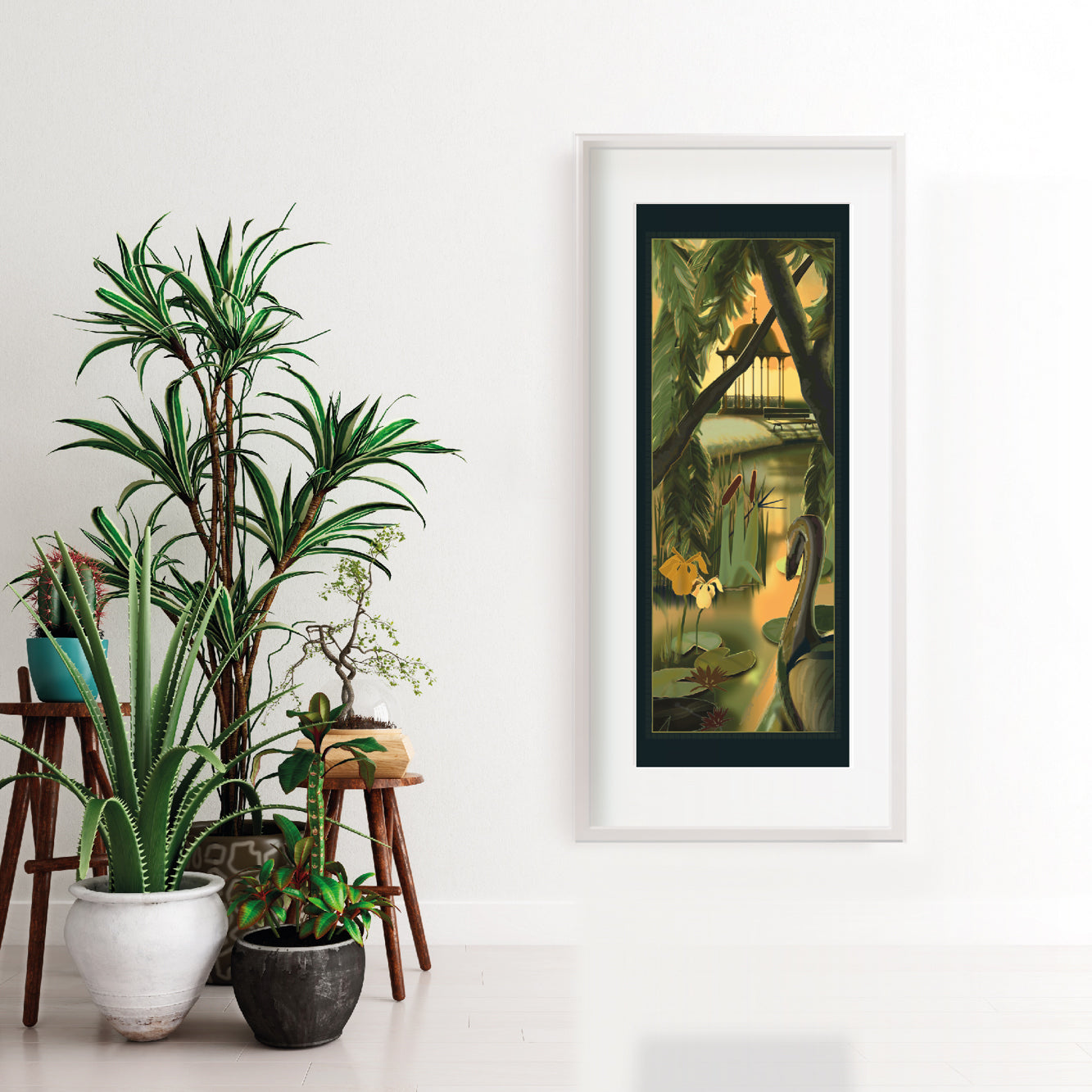 Meet Me At The Willow Tree Print
